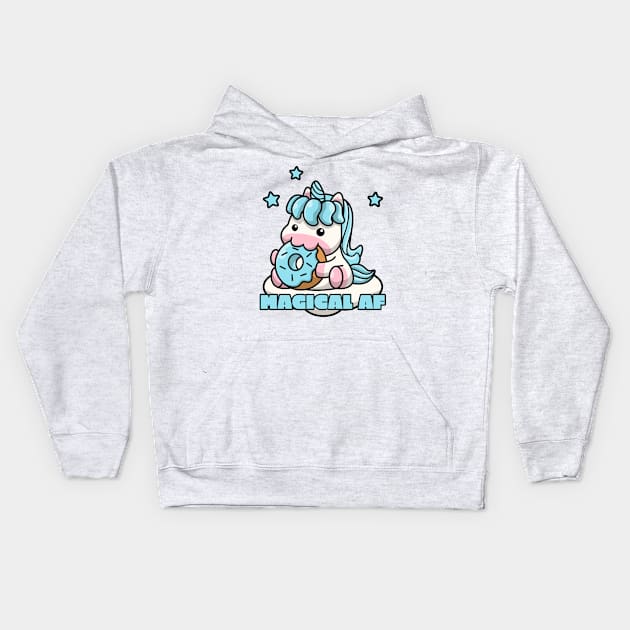 Magical AF Kids Hoodie by ArtbyLaVonne